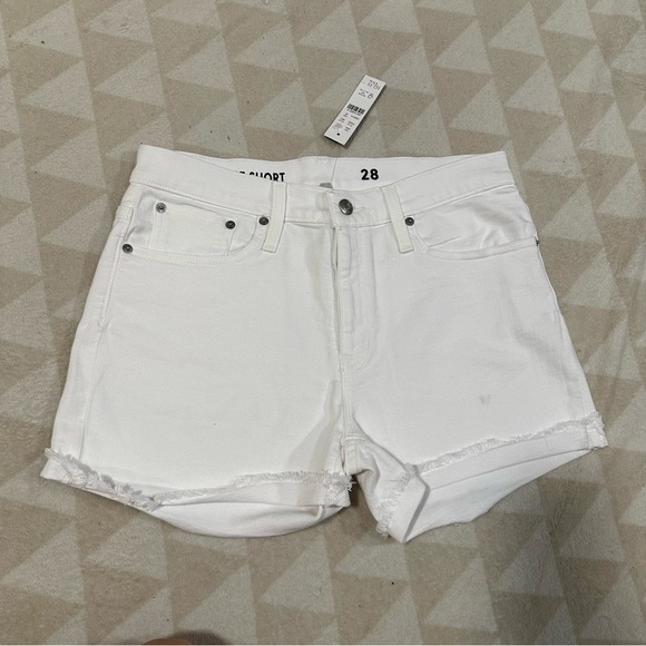 J crew denim jean shorts white - Picture 3 of 5
